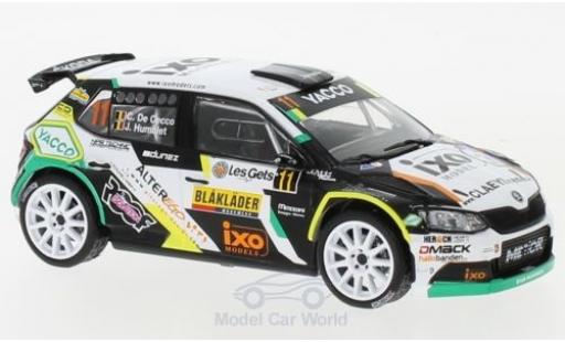 Diecast model cars Skoda Fabia R5 No.11 Rally Condroz 2018 C. De Cecco/J.Humblet 1/43 IXO