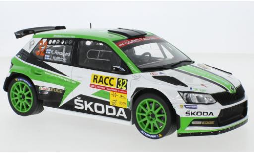 Diecast model cars Skoda Fabia R5 No.32 Rally WM Rally Catalunya 2018 K.Rovanper&Atilde;&curren;/J.Halttunen 1/18 IXO