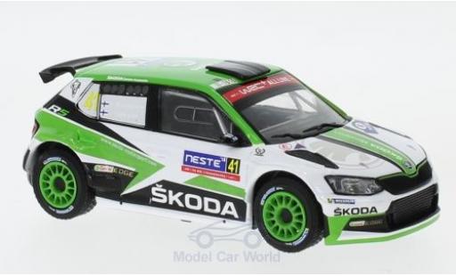 Diecast model cars Skoda Fabia R5 No.41 Rally WM Rally Finnland 2018 K.Rovanper&Atilde;&curren;/J.Halttunen 1/43 IXO