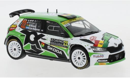 Diecast model cars Skoda Fabia R5 Evo Rally 2 No.22 Rally Monte Carlo 2021 M.Bulacia Wilkinson/M.Der Ohannesian 1/43 IXO