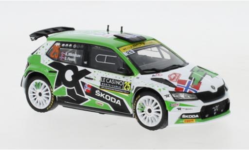 Diecast model cars Skoda Fabia R5 Evo Rally 2 No.25 Rally-Cross Rally Monte Carlo 2021 A.Mikkelsen/O.Floene 1/43 IXO
