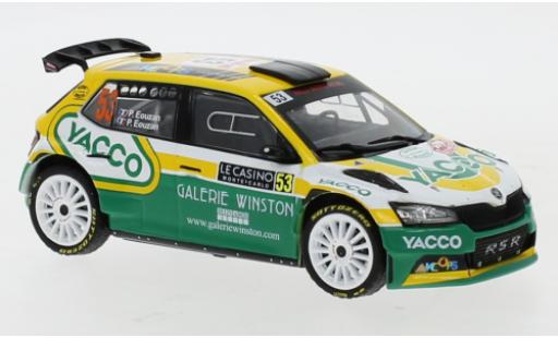 Diecast model cars Skoda Fabia R5 Evo Rally 2 No.53 Rally Monte Carlo 2021 P.Eouzan/P.Eouzan 1/43 IXO