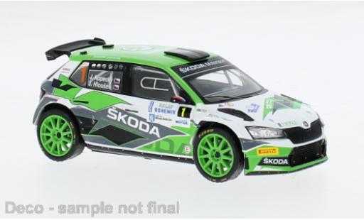Diecast model cars Skoda Fabia R5 Evo Rally2 No.1 Rally Bohemia 2021 1/43 IXO
