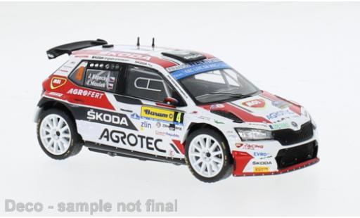 Diecast model cars Skoda Fabia Rally2 EVO No.4 Barum Rally Zlin 2022 1/43 IXO