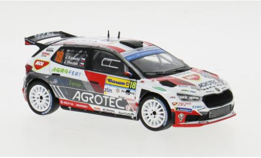 Diecast model cars Skoda Fabia Rally2 No.18 Barum Rally 2023 1/43 IXO