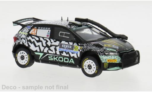 Diecast model cars Skoda Fabia Rally2 No.20 WRC Safari Rally Kenia 2024 1/43 IXO