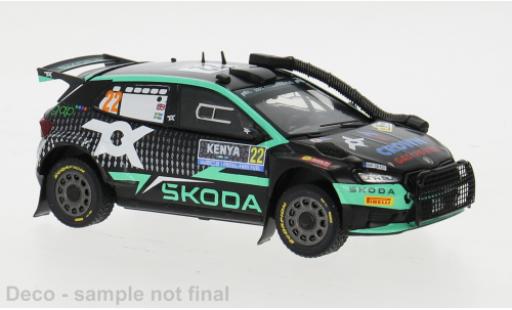 Diecast model cars Skoda Fabia Rally2 No.22 WRC Safari Rally Kenia 2024 1/43 IXO