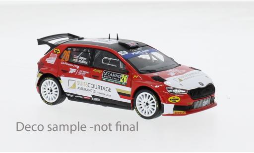 Diecast model cars Skoda Fabia Rally2 No.26 WRC Rally Monte Carlo 2024 1/43 IXO