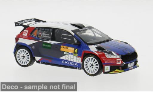 Diecast model cars Skoda Fabia Rally2 Rally WM Lavanttal Rally 2024 #4 1/43 IXO