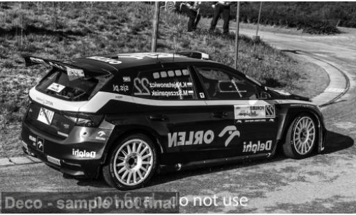 Diecast model cars Skoda Fabia Rally2 Rally WM Rally Japan 2024 #22 1/43 IXO