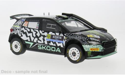 Diecast model cars Skoda Fabia Rally2 Rally WM Safari Rally Kenia 2024 #22 1/18 IXO