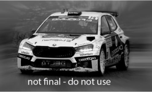 Diecast model cars Skoda Fabia RS Rally2 WRC Rally Monte Carlo 2025 #21 1/43 IXO