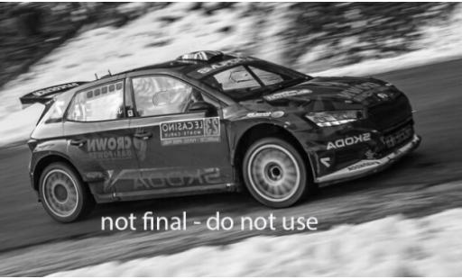 Diecast model cars Skoda Fabia RS Rally2 WRC Rally Monte Carlo 2025 #23 1/43 IXO