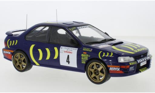 Diecast model cars Subaru Impreza 555 No.4 Rally WM Tour de Corse 1995 C.McRae/D.Ringer 1/18 IXO