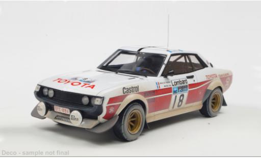 Diecast model cars Toyota Celica Rally 2000 GT (RA21) No.18 RAC 1977 1/18 IXO