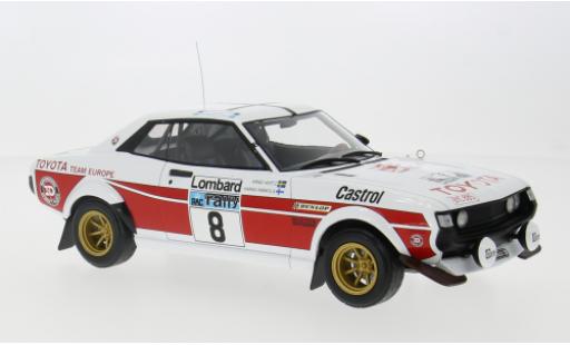 Diecast model cars Toyota Celica Rally 2000 GT (RA21) No.8 RAC 1977 1/18 IXO