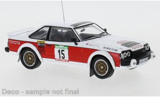 Diecast model cars Toyota Celica Rally 2000 GT (RA40) No.15 Team Europe WM Portugal 1980 J-L.Therier/M.Vial 1/43 IXO