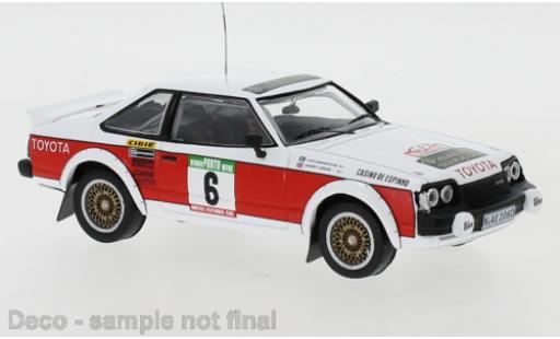 Diecast model cars Toyota Celica Rally 2000 GT (RA40) No.6 Team Europe Portugal 1980 O.Andersson/H.Liddon 1/43 IXO