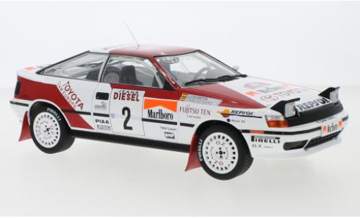 Diecast model cars Toyota Celica ST165 GT-Four No.2 Team Europe Rally WM Rally San Remo 1990 C.Sainz/L.Moya 1/18 IXO