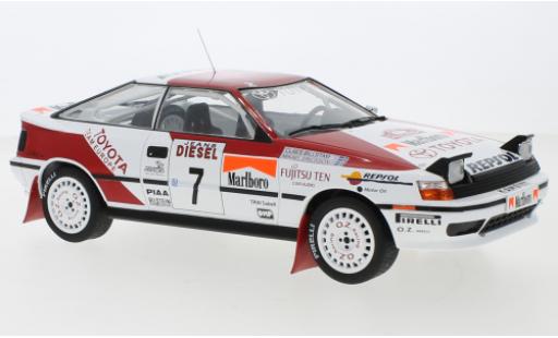 Diecast model cars Toyota Celica ST165 GT-Four No.7 Team Europe Rally San Remo 1990 M.Ericsson/C.Billstam 1/18 IXO