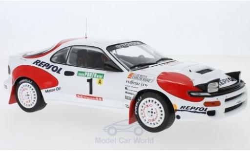 Diecast model cars Toyota Celica ST185 GT-Four No.1 Team Europe Rally WM Rally Portugal 1992 C.Sainz/L.Moya 1/18 IXO