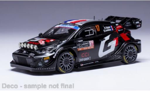 Diecast model cars Toyota Yaris Rally1 GR Hybrid No.17 Rally WM Rally Monte Carlo 2024 1/43 IXO