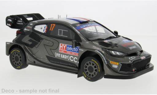 Diecast model cars Toyota Yaris Rally1 GR Hybrid Rally WM Rally Finland 2024 #17 1/18 IXO