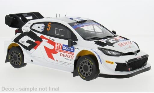 Diecast model cars Toyota Yaris Rally1 GR Hybrid Rally WM Rally Finland 2024 #5 1/18 IXO