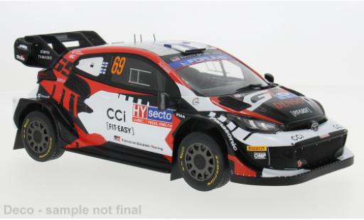 Diecast model cars Toyota Yaris Rally1 GR Hybrid Rally WM Rally Finland 2024 #69 1/18 IXO