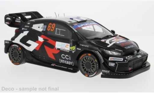 Diecast model cars Toyota Yaris Rally1 GR Rally Islas Canaris 2025 #69 1/18 IXO