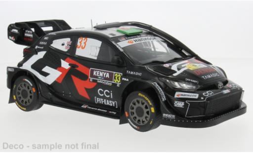 Diecast model cars Toyota Yaris Rally1 GR Safari Rally Kenia 2025 #33 1/18 IXO