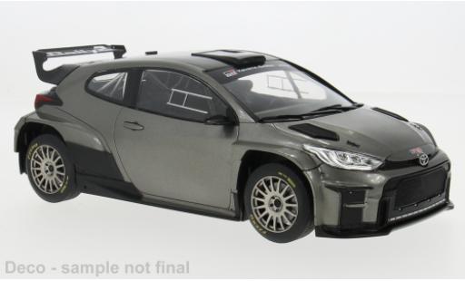 Diecast model cars Toyota Yaris Rally2 GR grey 2024 1/18 IXO