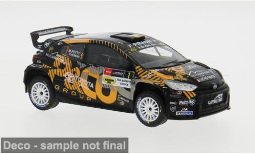 Diecast model cars Toyota Yaris Rally2 GR Rally WM Rally Ypres 2024 #1 1/43 IXO
