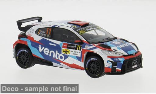 Diecast model cars Toyota Yaris Rally2 GR Rally WM Rally Ypres 2024 #11 1/43 IXO
