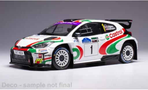 Diecast model cars Toyota Yaris Rally2 GR Rally WM Voyonic Grampian Forest Rally 2024 #1 1/18 IXO