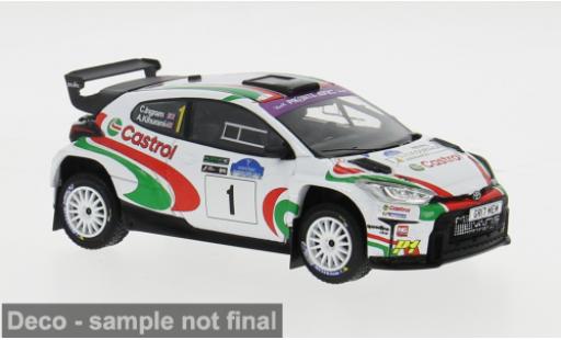 Diecast model cars Toyota Yaris Rally2 GR Rally WM Voyonic Grampian Forest Rally 2024 #1 1/43 IXO