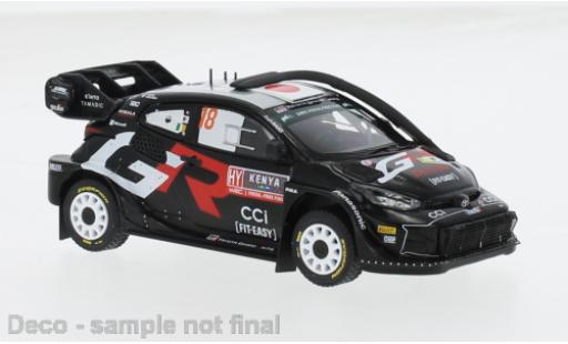 Diecast model cars Toyota Yaris Rally1 Rally 1 No.18 WRC Safari Rally Kenia 2024 1/43 IXO