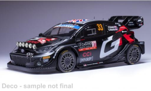 Diecast model cars Toyota Yaris Rally1 Rally 1 No.33 WRC Rally Monte Carlo 2024 1/18 IXO
