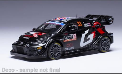 Diecast model cars Toyota Yaris Rally1 Rally 1 No.33 WRC Rally Monte Carlo 2024 1/43 IXO