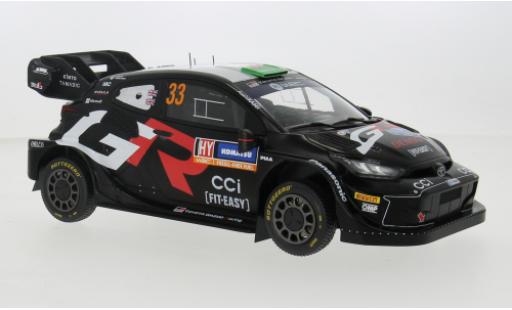 Diecast model cars Toyota Yaris Rally1 Rally 1 No.33 WRC Rally Sweden 2024 1/18 IXO