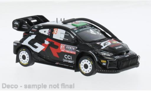 Diecast model cars Toyota Yaris Rally1 Rally 1 No.33 WRC Safari Rally Kenia 2024 1/43 IXO