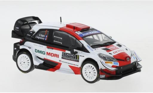 Diecast model cars Toyota Yaris WRC No.1 Rally WM Rally Monte Carlo 2021 S.Ogier/J.Ingrassia 1/43 IXO