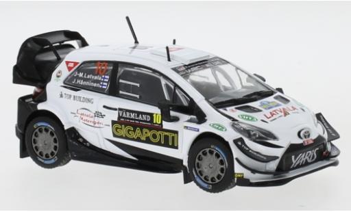 Diecast model cars Toyota Yaris WRC No.10 Gazoo Racing Rally Sweden 2020 J-M.Latvala/J.H&Atilde;&curren;nninen 1/43 IXO