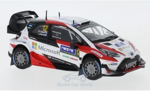 Diecast model cars Toyota Yaris WRC No.12 GAZOO Racing Rally WM Rally Finnland 2017 E.Lappi/J.Ferm 1/43 IXO