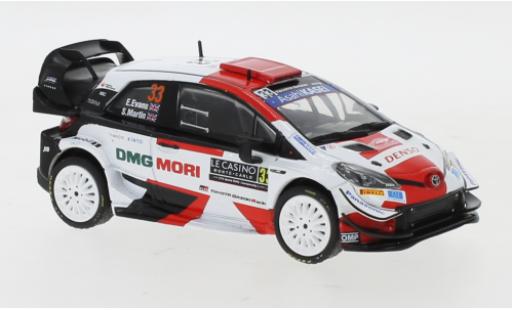 Diecast model cars Toyota Yaris WRC No.33 Rally WM Rally Monte Carlo 2021 E.Evans/S.Martin 1/43 IXO