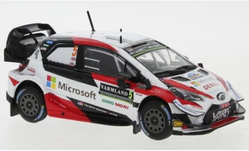 Diecast model cars Toyota Yaris WRC No.5 Gazoo Racing Microsoft Rally Sweden 2019 K.Meeke/S.Marshall 1/43 IXO