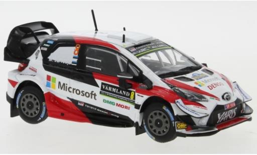 Diecast model cars Toyota Yaris WRC No.8 Gazoo Racing Microsoft Rally Sweden 2019 O.T&Atilde;&curren;nak/M.Jarveoja 1/43 IXO