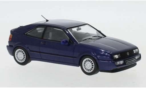 Diecast model cars Volkswagen Corrado G60 metallic blue 1989 1/43 IXO