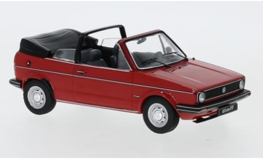 Diecast model cars Volkswagen Golf Cabriolet I Convertible red 1981 1/43 IXO
