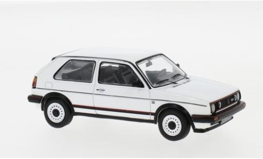 Diecast model cars Volkswagen Golf GTI II white 1984 1/43 IXO